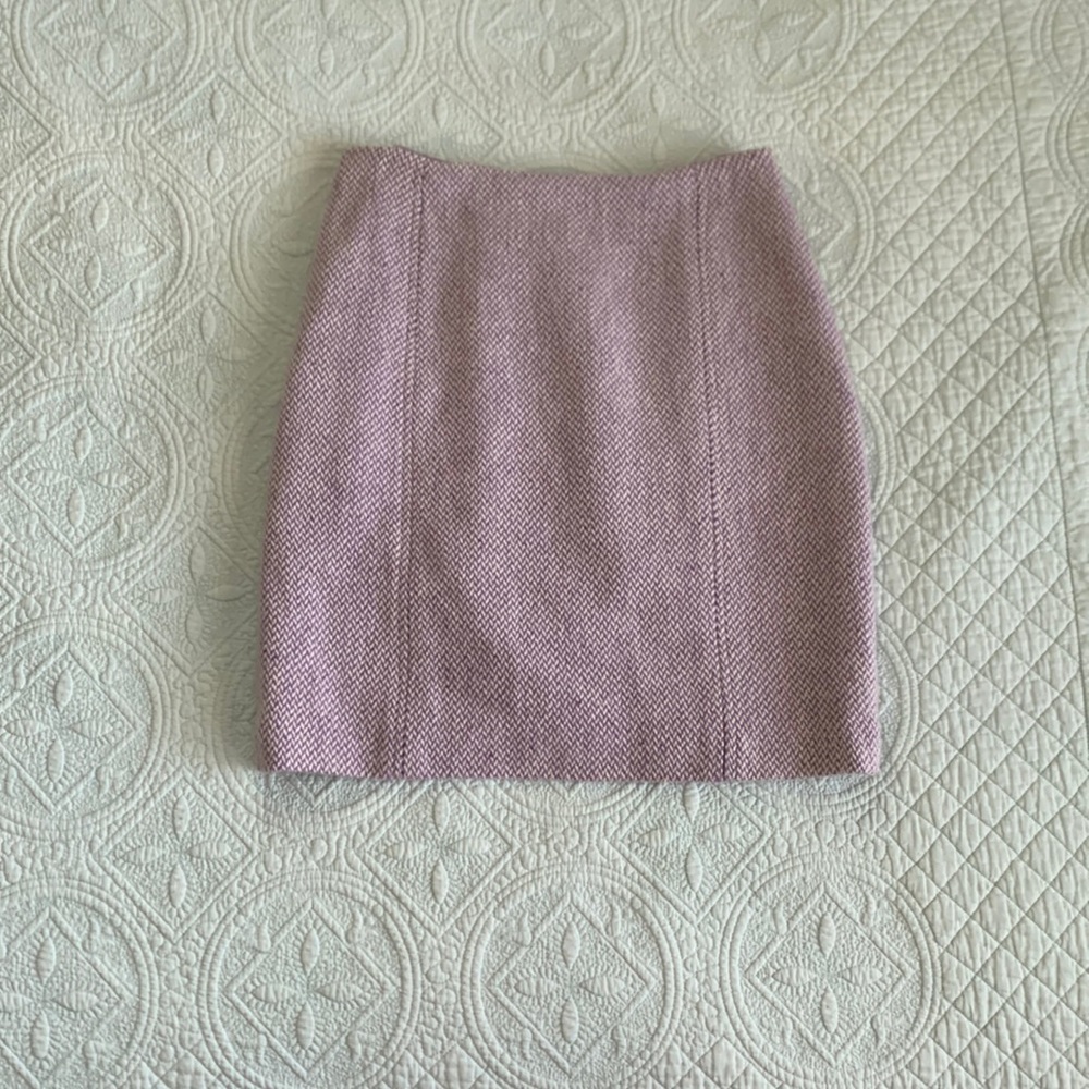 Wool blend lavender miniskirt